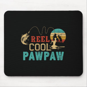 Tapis De Souris Moulinet de pêche Papa cool Cadeau de la fête des