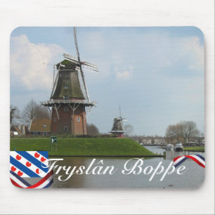 Tapis De Souris Moulins à vent Mousepad de Fryslân Boppe Dokkum
