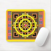 Tapis de souris moulu de roue de gemme (Avec souris)