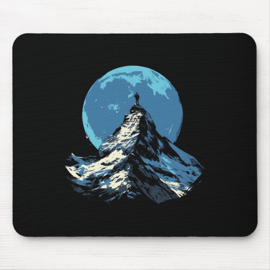 Tapis De Souris Mountain Peak Adventure Design - Climbing And Hiki (Devant)