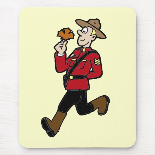 Tapis De Souris Mountie canadien (Devant)