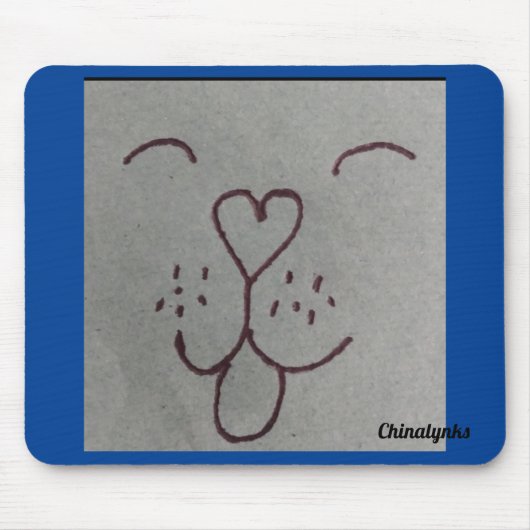 TAPIS DE SOURIS MOUSE PAD AMOUREUX DE LES CHIENS (Devant)