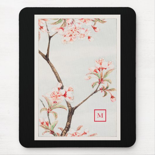 TAPIS DE SOURIS MOUSE PAD CHERRY BLOSSOM BRANCHE JAPONAISE (Devant)