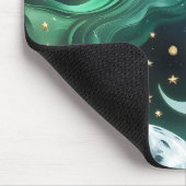 Tapis De Souris Mouse Pad - Emerald Green Celestial Moon (Coin)