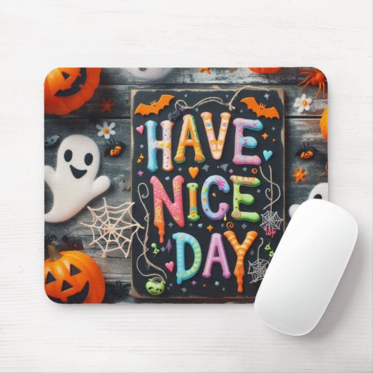 Tapis De Souris Mouse pad Halloween (Avec souris)