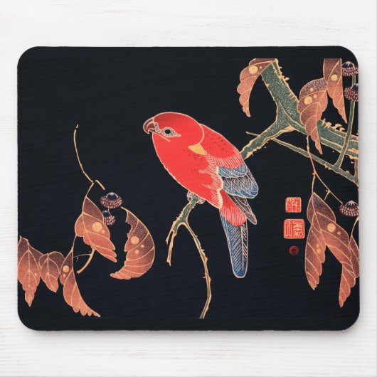 TAPIS DE SOURIS MOUSE PAD : MAT DE SOURIS EN BOIS JAPONAIS (Devant)