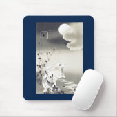 TAPIS DE SOURIS MOUSE PAD RABBIT SUR LA LUNE JAPONAISE (Avec souris)
