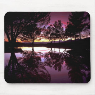 Tapis De Souris MOUSE PAD - Réflexions violettes Mat d'ordinateur