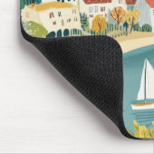 Tapis De Souris Mouse Pad, village d'automne (Coin)