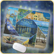 MOUSE PAD - Vincent van Gogh Collage 9 images #2