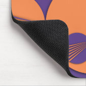 Tapis De Souris Mousemat, Circle Fish, purple orange, blue bubbles (Coin)