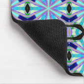 Tapis De Souris mousepac à design noir bleu géométrique (Coin)