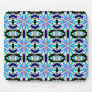 Tapis De Souris mousepac à design noir bleu géométrique