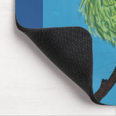 Tapis De Souris mousepac à perroquet vert (Coin)