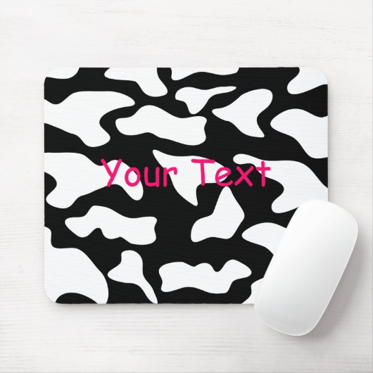 Tapis De Souris Mousepac d'impression de vache (Avec souris)