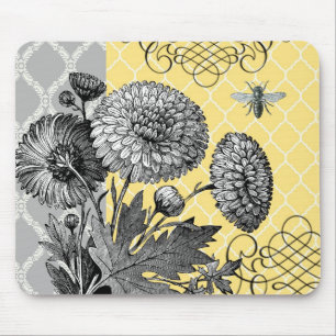 Tapis De Souris Mousepac floral Vintage moderne