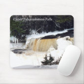 Tapis De Souris Mousepac hivernal des chutes Upper Tahquamenon (Avec souris)
