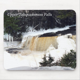 Tapis De Souris Mousepac hivernal des chutes Upper Tahquamenon