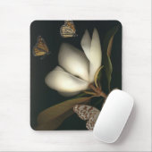 Tapis De Souris mousepad 1 de magnolia et de papillons (Avec souris)