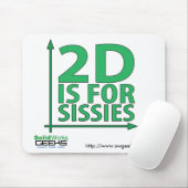 Tapis De Souris Mousepad - 2D pour des poules mouillées (Avec souris)