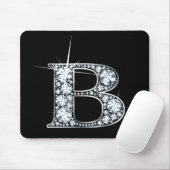Tapis De Souris Mousepad à bille de diamant "B" (Avec souris)