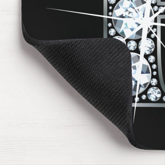 Tapis De Souris Mousepad à bille de diamant "F" (Coin)