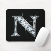 Tapis De Souris Mousepad à bille de diamant "N" (Avec souris)