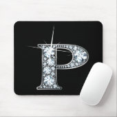 Tapis De Souris Mousepad à bille de diamant "P" (Avec souris)