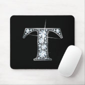 Tapis De Souris Mousepad à bille de diamant "T" (Avec souris)