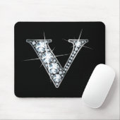Tapis De Souris Mousepad à bille de diamant "V" (Avec souris)