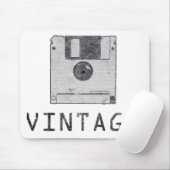 Tapis De Souris Mousepad à disquette vintage (Avec souris)