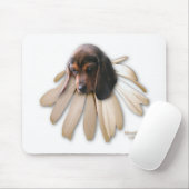 Tapis De Souris Mousepad à fleurs beagles (Avec souris)