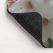 Tapis De Souris Mousepad à fleurs blanches (Coin)