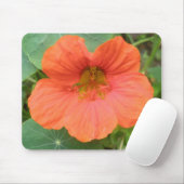 Tapis De Souris Mousepad à fleurs de Nasturtium orange (Avec souris)