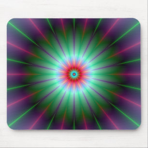Tapis De Souris Mousepad à fleurs rayonnantes