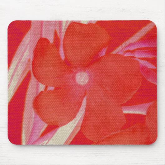 Tapis De Souris Mousepad à fleurs rouges (Devant)