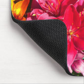 Tapis De Souris Mousepad à fleurs rouges (Coin)
