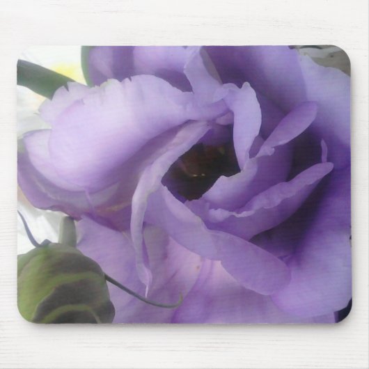 Tapis De Souris Mousepad à fleurs violettes (Devant)