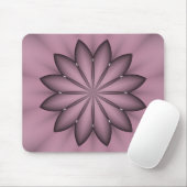 Tapis De Souris Mousepad à fleurs violettes Abstraites (Avec souris)
