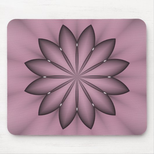Tapis De Souris Mousepad à fleurs violettes Abstraites (Devant)