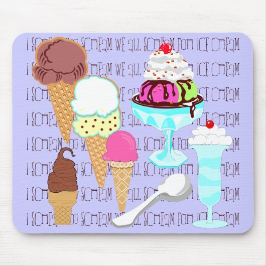 Tapis De Souris Mousepad à la crème glacée (Devant)