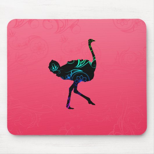 Tapis De Souris Mousepad à l'autruche Abstraite (Devant)