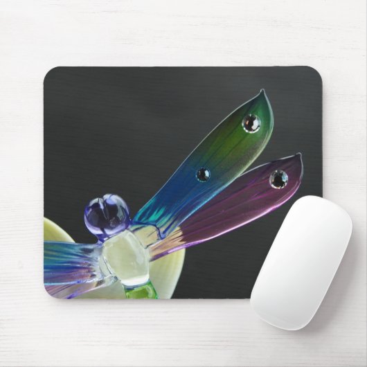 Tapis De Souris Mousepad à libellules bijoux (Avec souris)