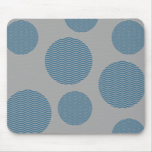 Tapis De Souris Mousepad à motif circulaire vague