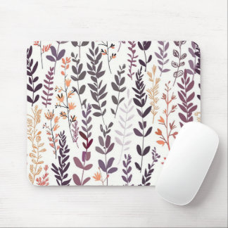 Tapis De Souris Mousepad à motifs floraux pourpres