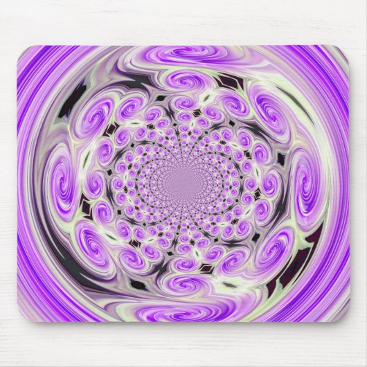 Tapis De Souris Mousepad à nuages doux violet (Devant)