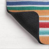 Tapis De Souris Mousepad à rayures multicolores (Coin)
