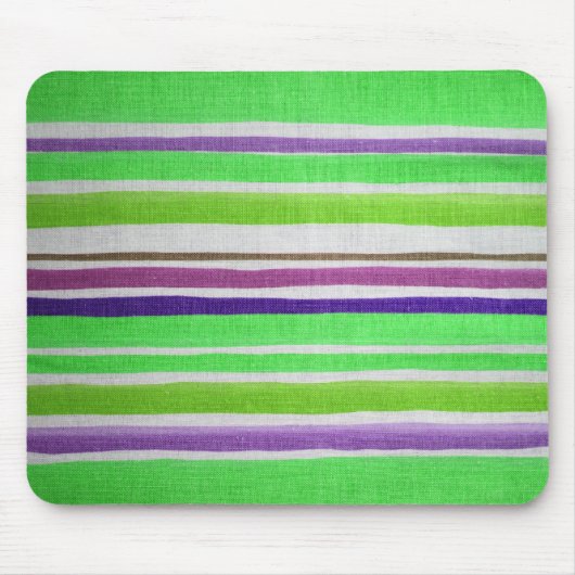 Tapis De Souris Mousepad à rayures multicolores (Devant)