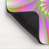 Tapis De Souris Mousepad à spirale rose et verte (Coin)