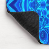 Tapis De Souris Mousepad à texture bleu vibrant (Coin)